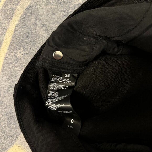 Black AMIRI Ripped Jeans Mens Size 34 or 36 Waist - Picture 3 of 4